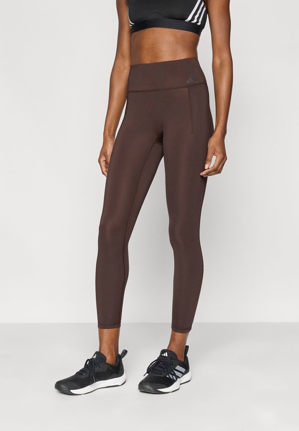 adidas Performance OPTIME WORKOUT 7/8 - Leggings - aurora coffee
