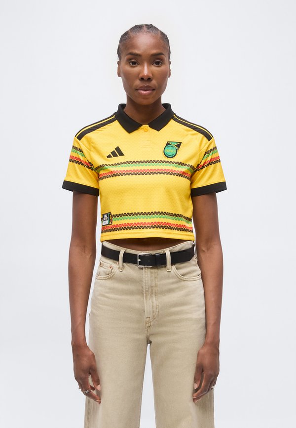 adidas Performance JAMAICA 26 HOME REPLICA CROPPED - Football jersey - bold gold-coloured