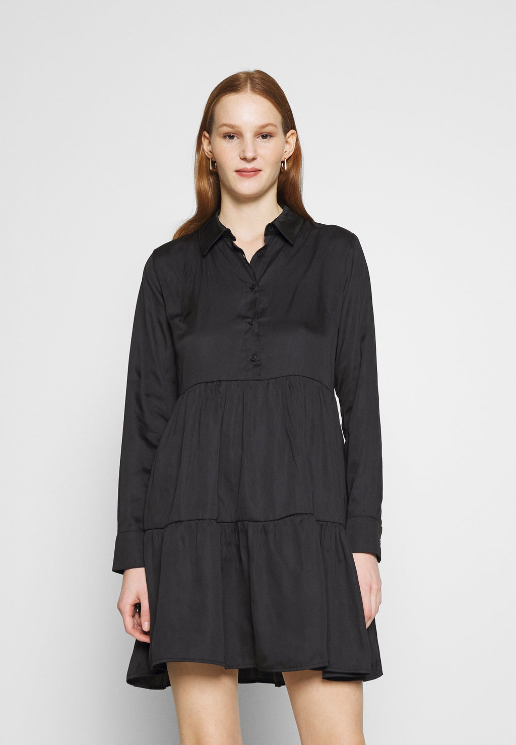 NU-IN RAISED WAIST SMOCK DRESS