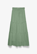 Vero Moda AWKEELEY High waist Long - Maxi skirt - basil