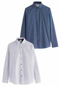 SLIM FIT PLAIN AND CHECK TWO PACK - Next - View 1
