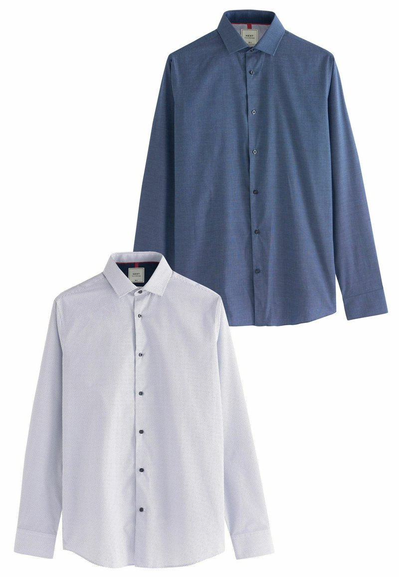 SLIM FIT PLAIN AND CHECK TWO PACK - Next - View 1