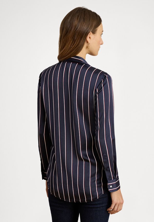 Lauren Ralph Lauren CLASSIC FIT STRIPED CHARMEUSE SHIRT