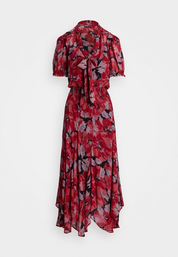 Polo Ralph Lauren FLORAL GEORGETTE TIE-NECK DRESS