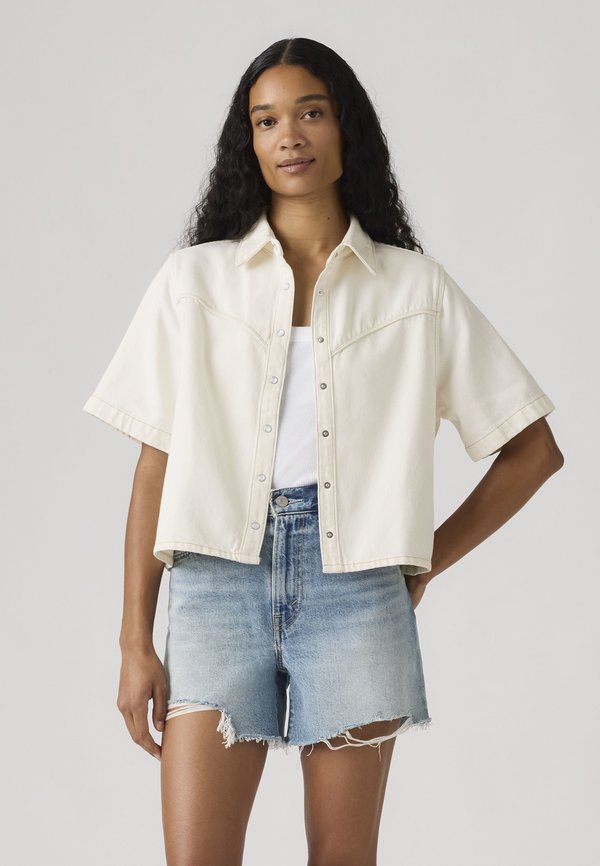 Levi's® LOGAN SS DENIM SHIRT - Button-down blouse - truth slip