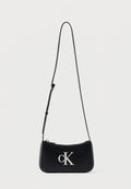 Calvin Klein BOLD MINI BAG - Cross body bag - black/white
