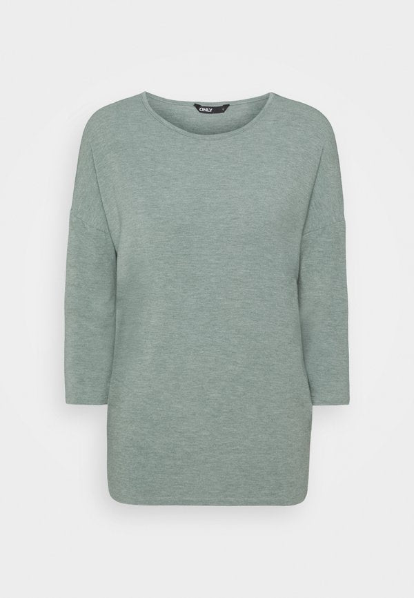 ONLY ONLGLAMOUR 3/4 TOP JRS NOOS - Long sleeved top - chinois green melange