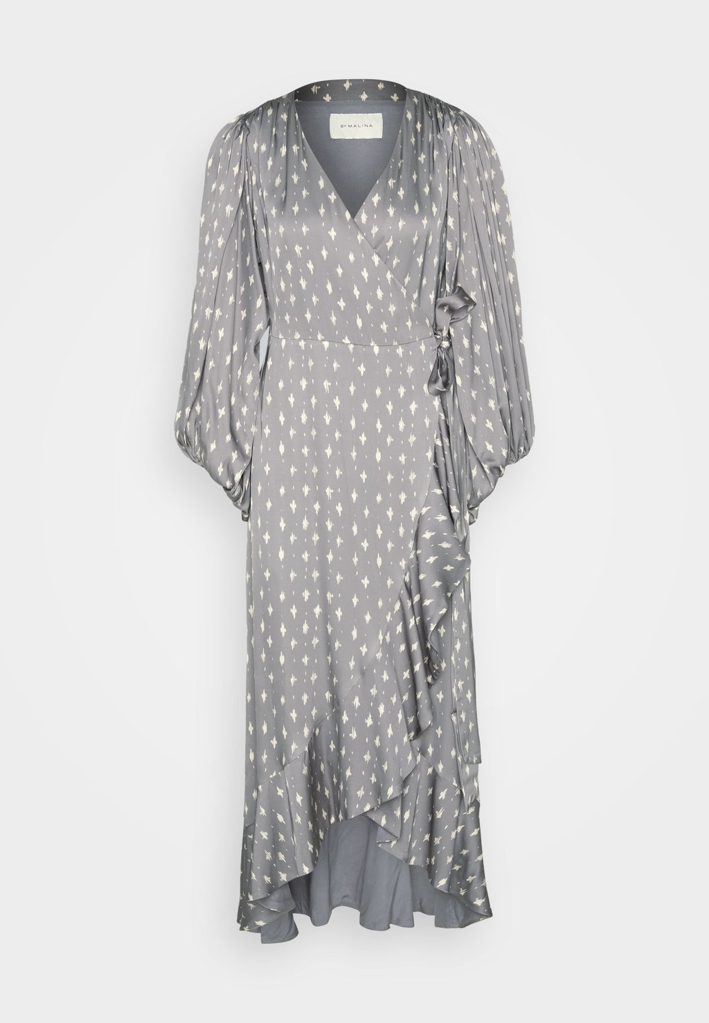 Malina PRINTED WRAP MIDI DRESS