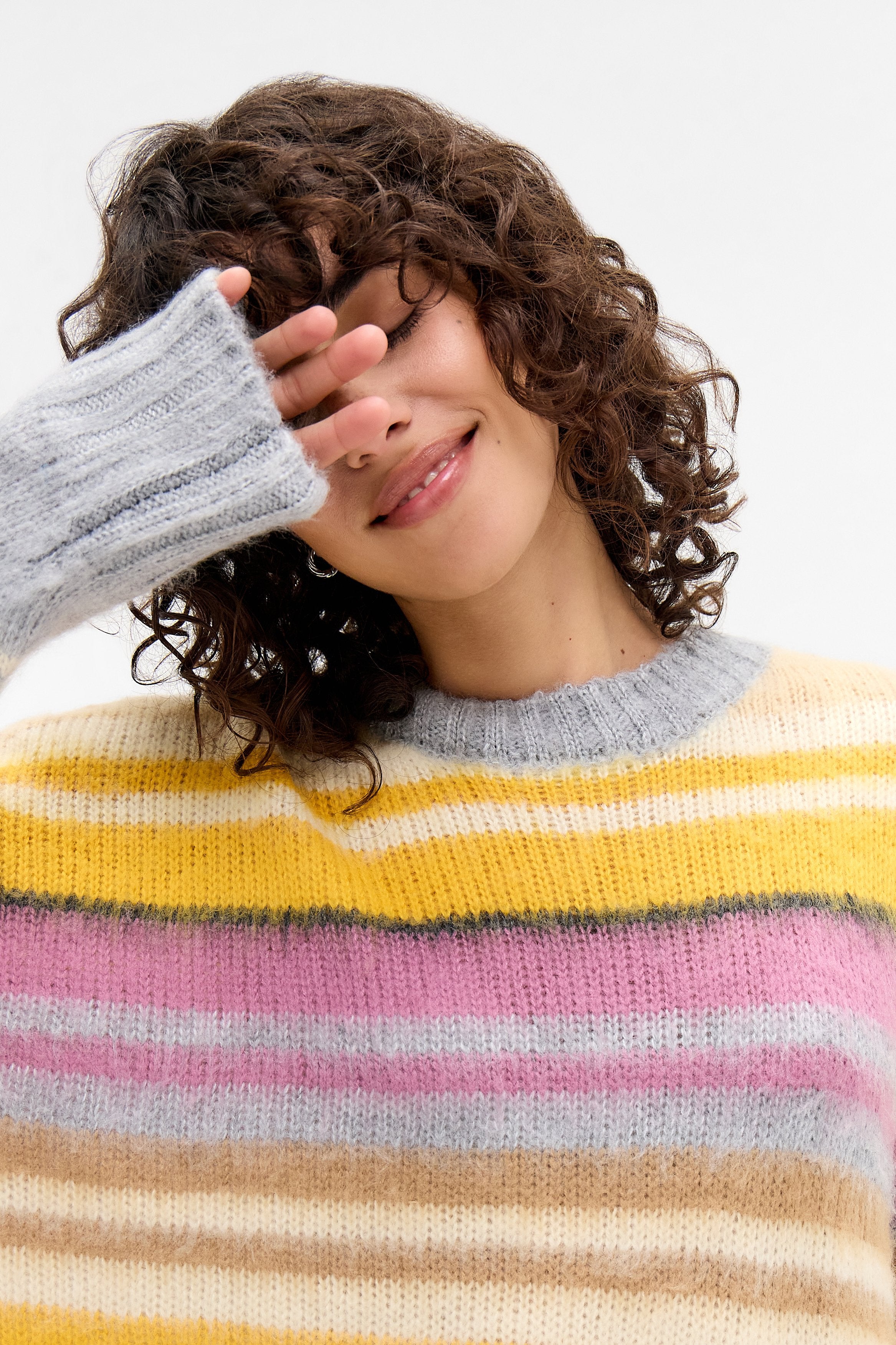 BDG Urban Outfitters FLUFFY STRIPE JUMPER