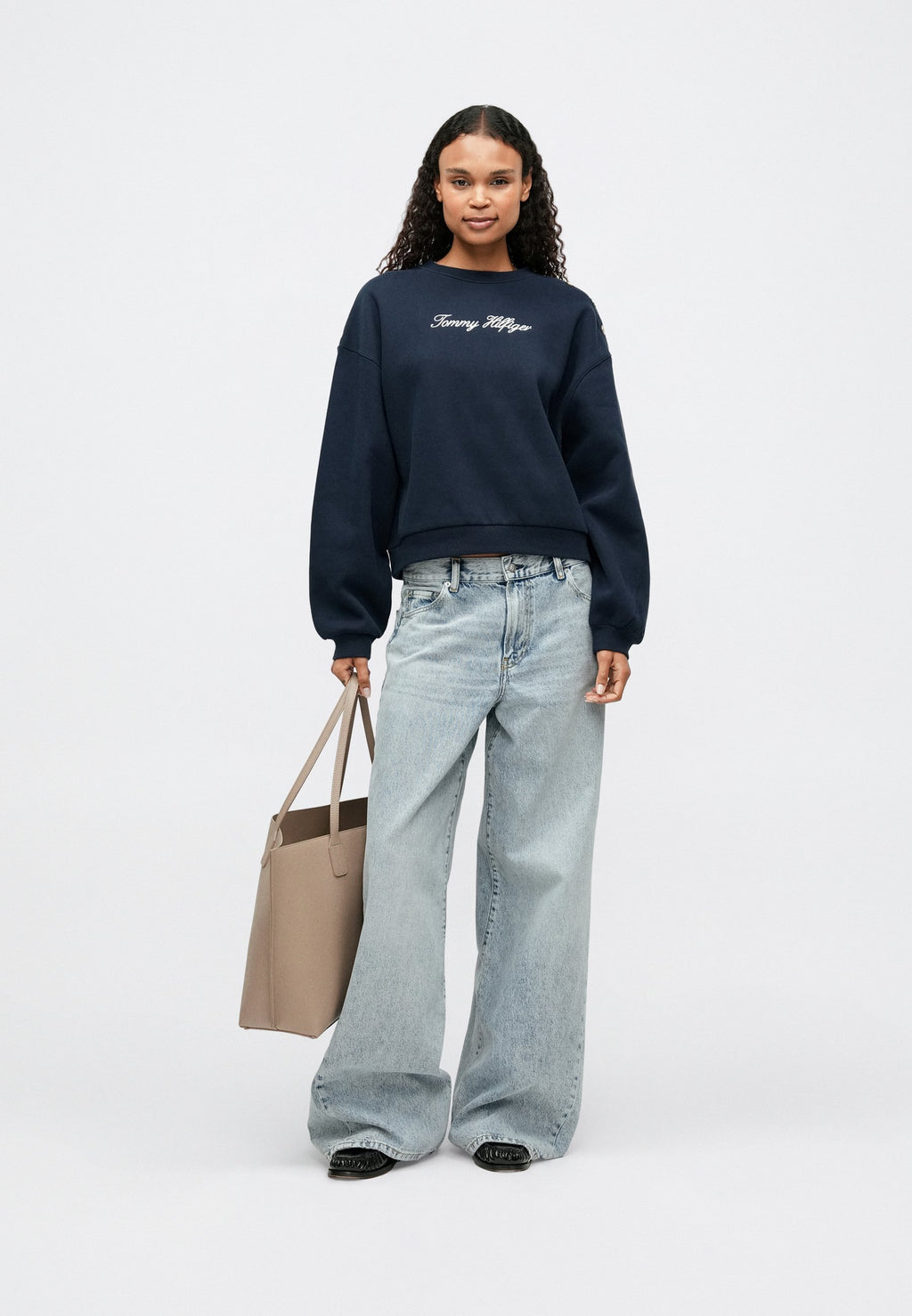 TWIST '70S HIGH RISE WIDE LEG JEANS Media 2