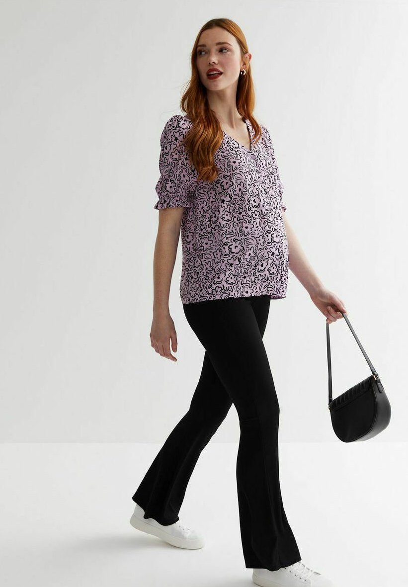 New Look Maternity MATERNITY PRINT PUFF SLEEVE
