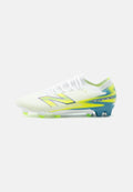 New Balance FURON TEAM FG V9 - Firm-ground football boots - white/alkaline green