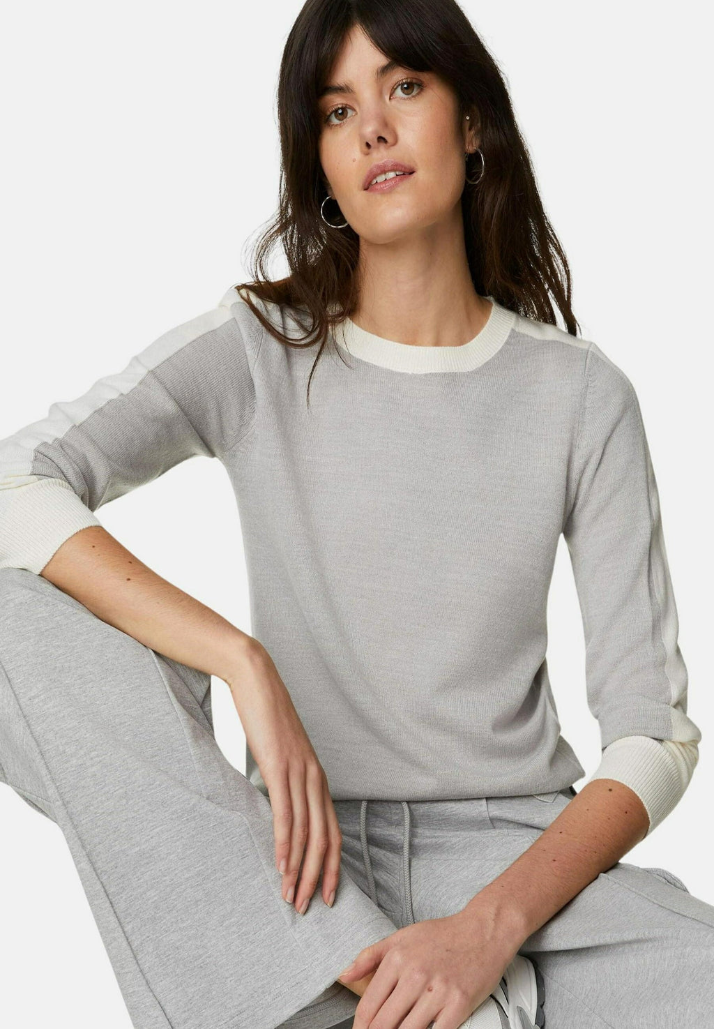 Marks & Spencer SUPERSOFT STRIPED CREW NECK