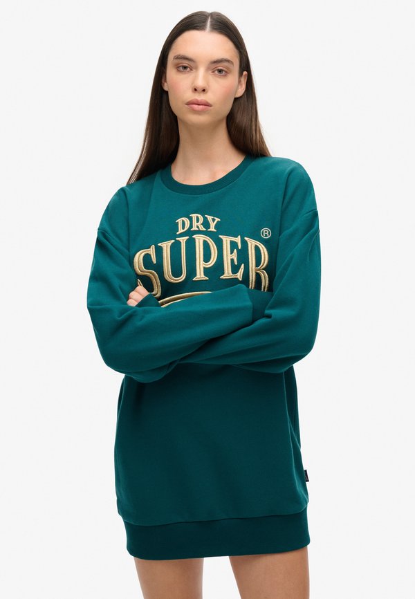 Superdry & Co LUXE LOGO  - Day dress - deep teal