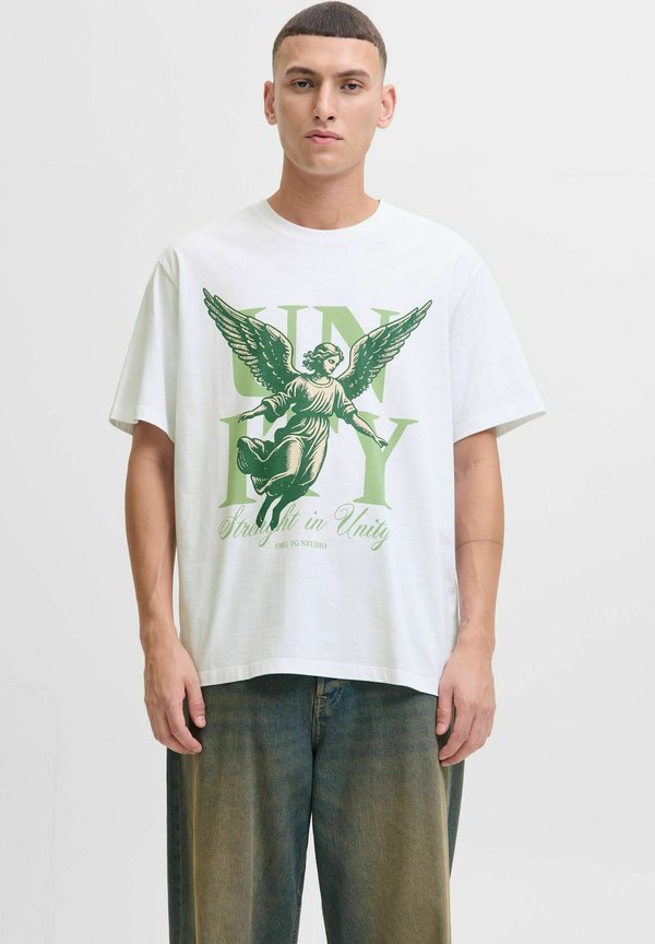 Jack & Jones T- - Print T-shirt - bright white
