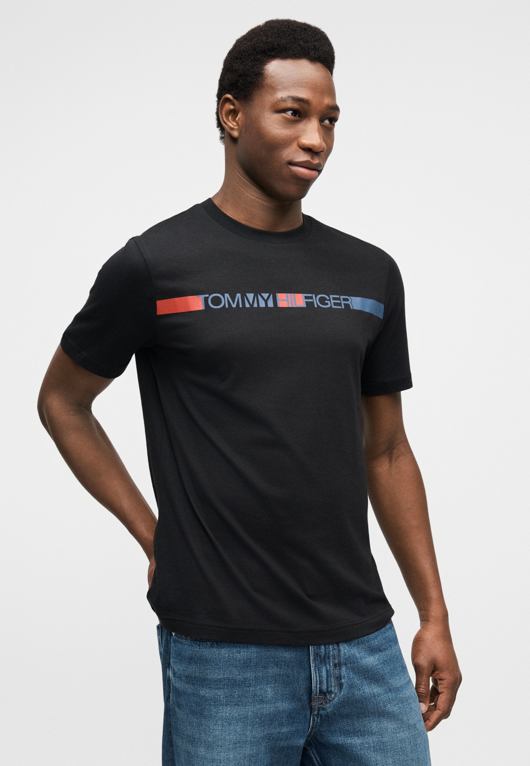 LOGO STRIPE JERSEY T-SHIRT Media 5