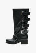Bershka BIKER - BOOTS - Cowboy/Biker boots - black