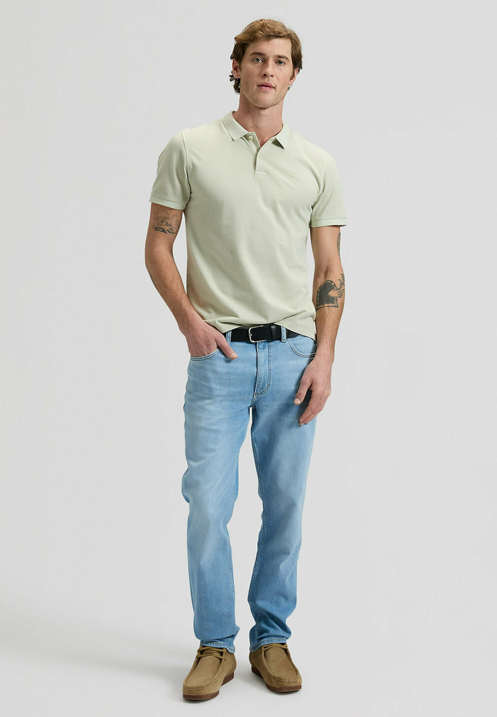Lee SHORT SLEEVE GARMENT_DYE_POLO FOR MENS - REGULAR FIT