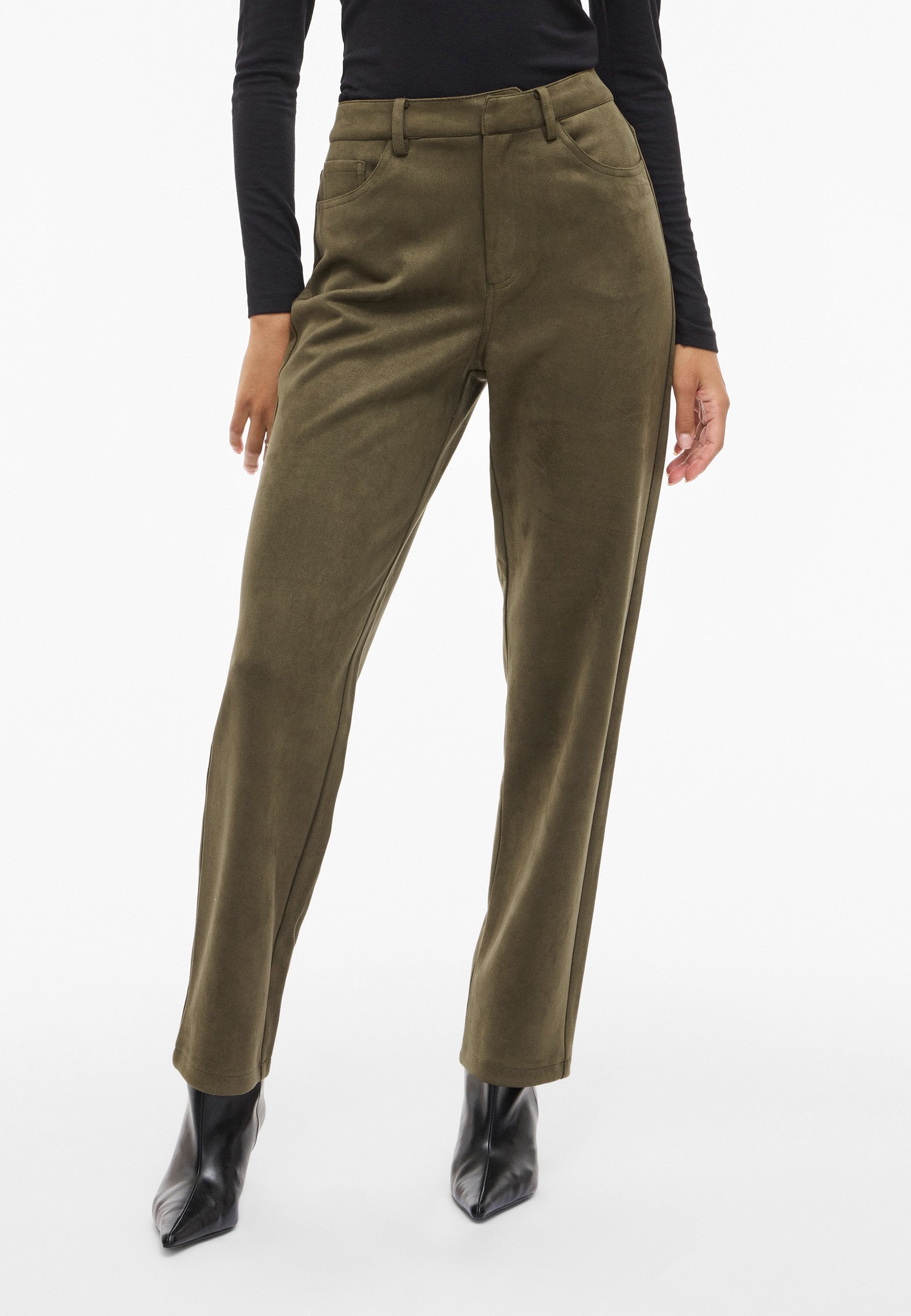 VILA Straight-leg VIVIRAL High waist