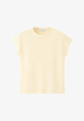Mango ADULT - Basic T-shirt - light yellow