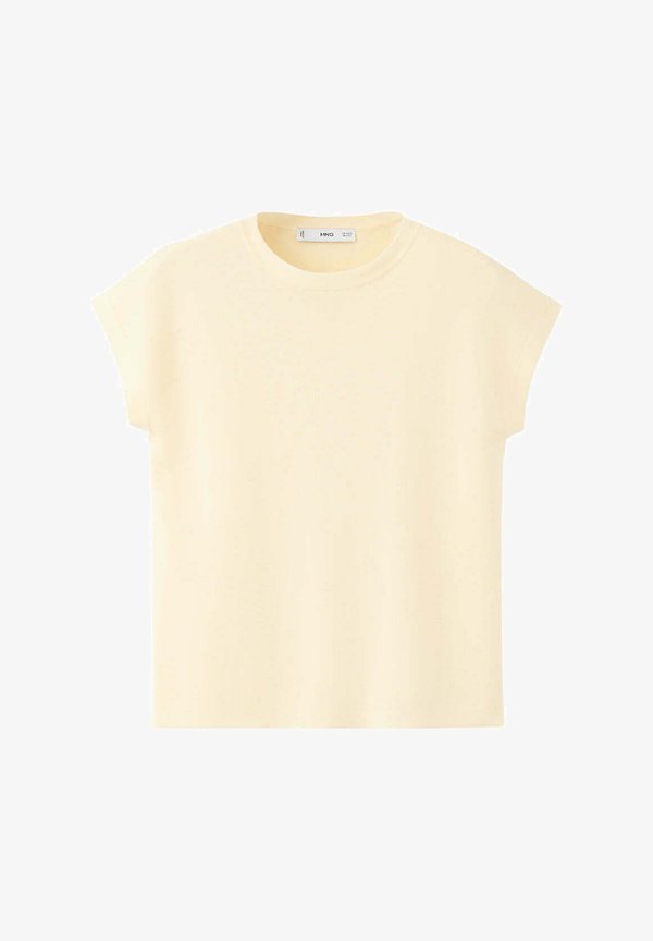 Mango ADULT - Basic T-shirt - light yellow