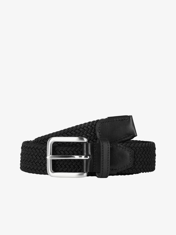 Jack & Jones Braided belt - black