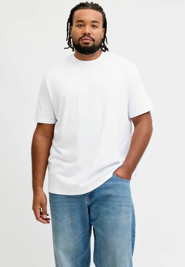 Jack & Jones T-SHIRT PLUS SIZE PLAIN T-SHIRT - Basic T-shirt - bright white