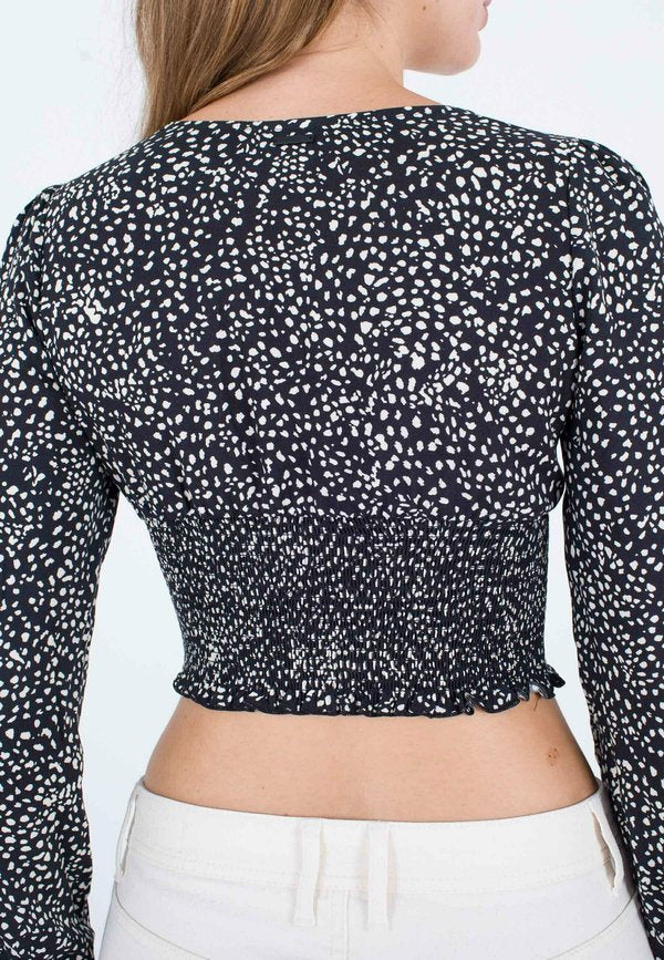 Hurley ANIMAL L/S  WITH SMOCKED WB