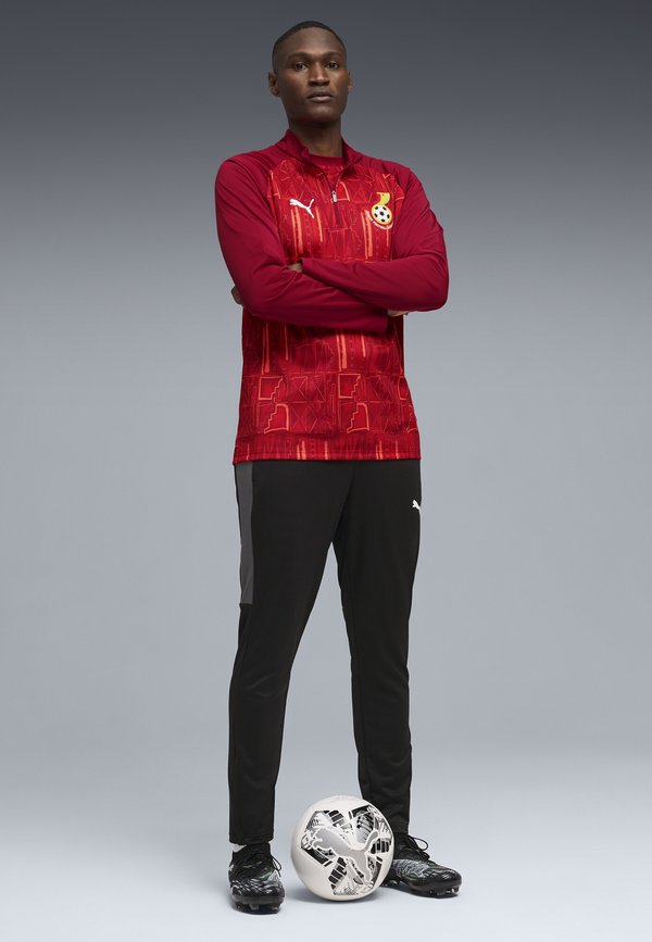 Puma GHANA SLIM FIT AUFWÄRMOBERTEIL - National team wear - dark crimson- red