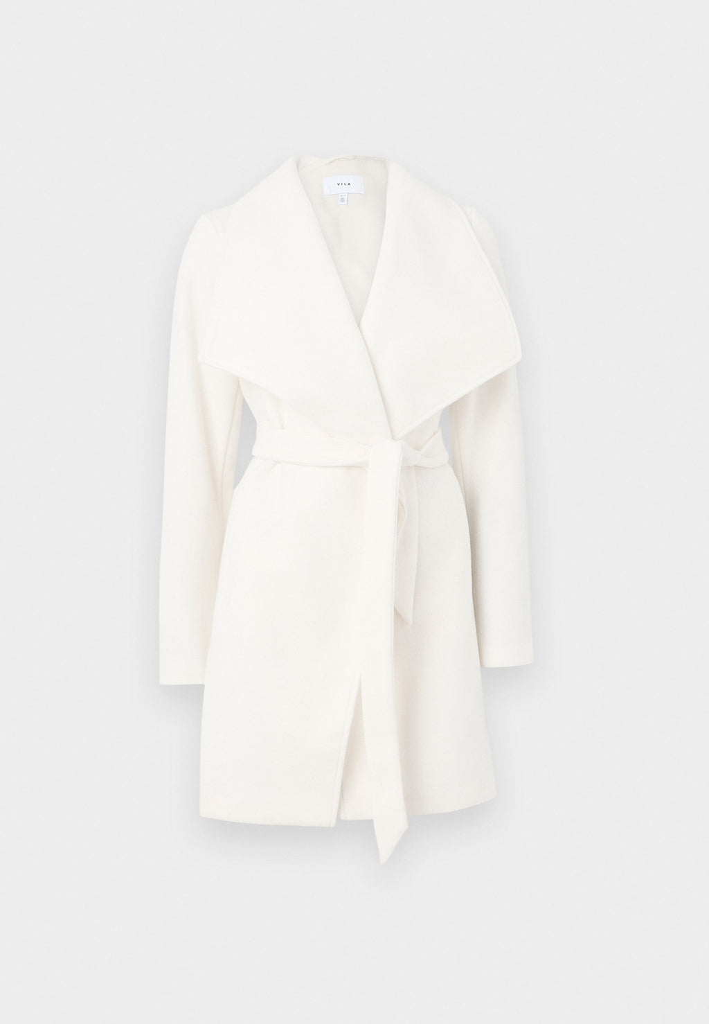 VILA VICOOLEY COLLAR BELT COAT
