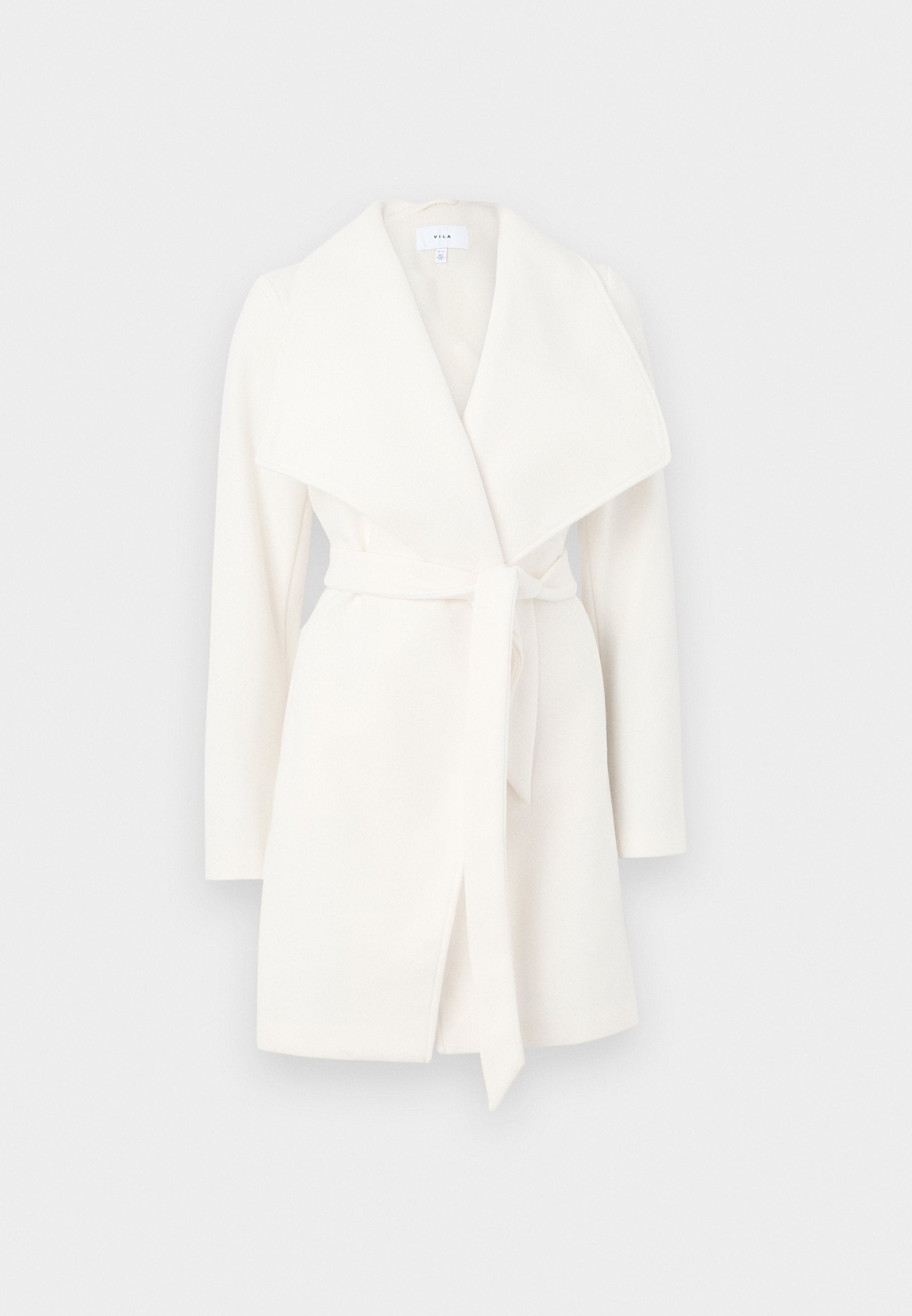 VILA VICOOLEY COLLAR BELT COAT