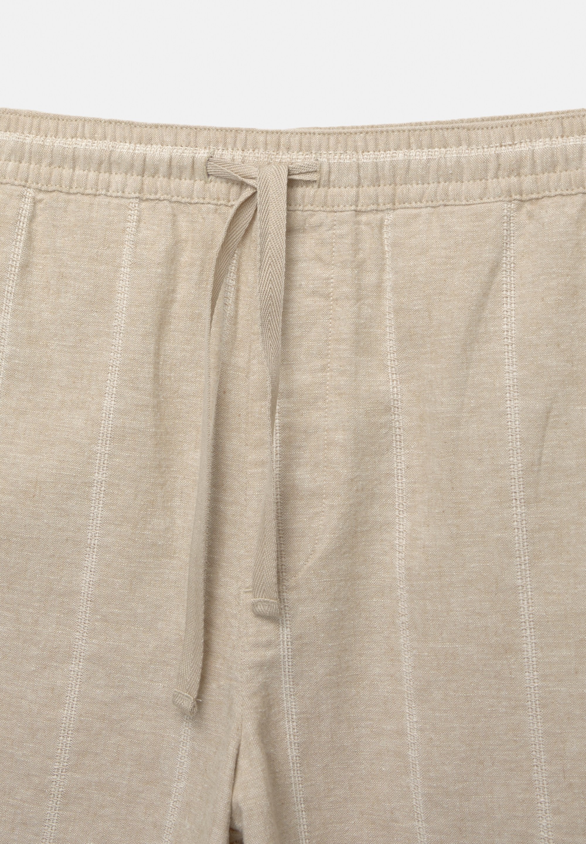 PULL&BEAR LINEN BLEND BERMUDA