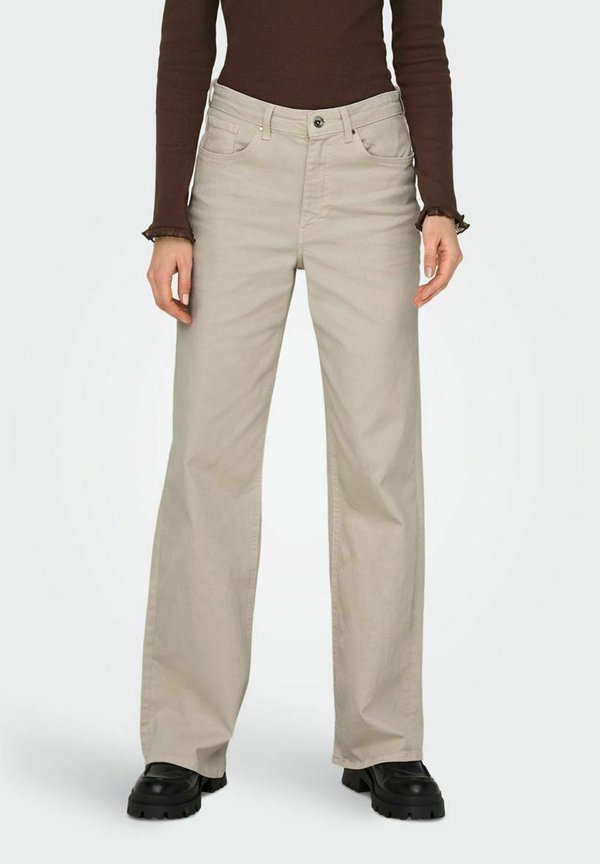 ONLY Wide-fit ONLJUICY High waist Wide Leg Fit - Wide Leg - ecru