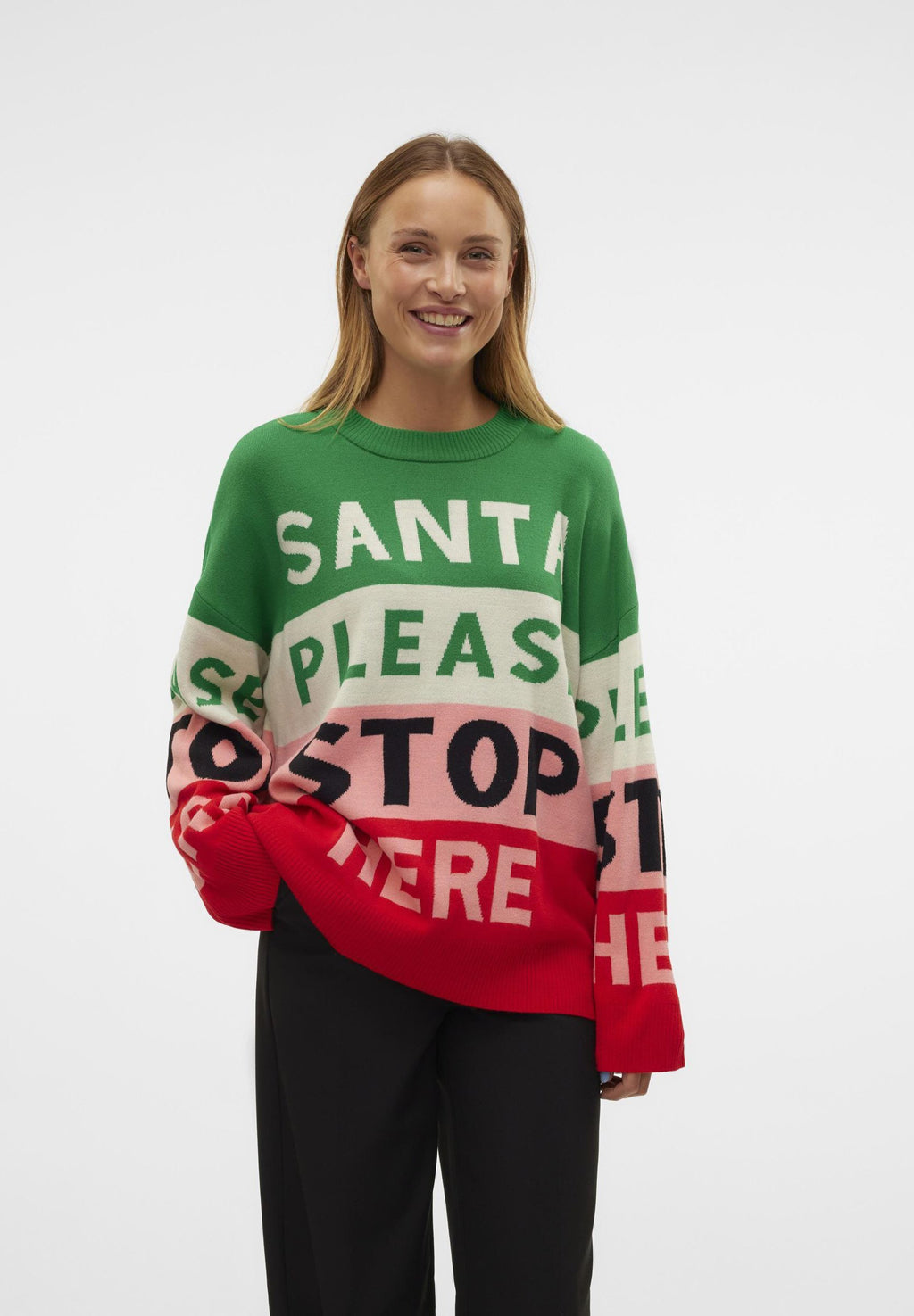 Vero Moda VMSANTATEXT LS O-NECK XMAS