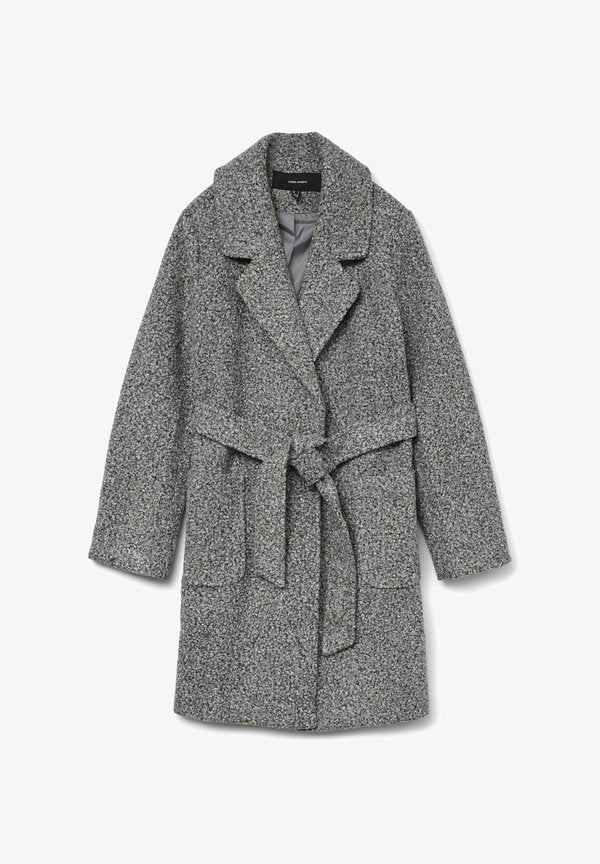 Vero Moda VMJENNA - Short coat - medium grey melange