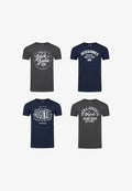 Jack & Jones 4 PACK - PRINT T-SHIRT - JJLINO - Print T-shirt - pack