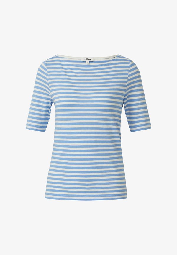 s.Oliver Print T-shirt - arktisblau