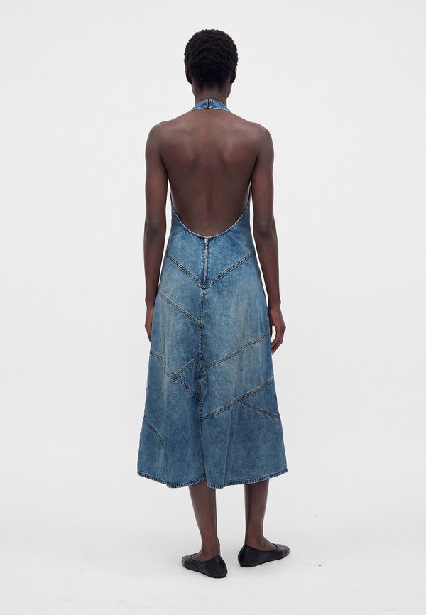 EB Denim DELPHI PIECED HALTER DRESS