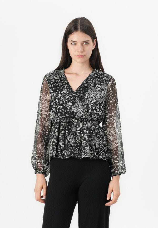 Vero Moda VMKAYA FALL - Blouse - black/hilma