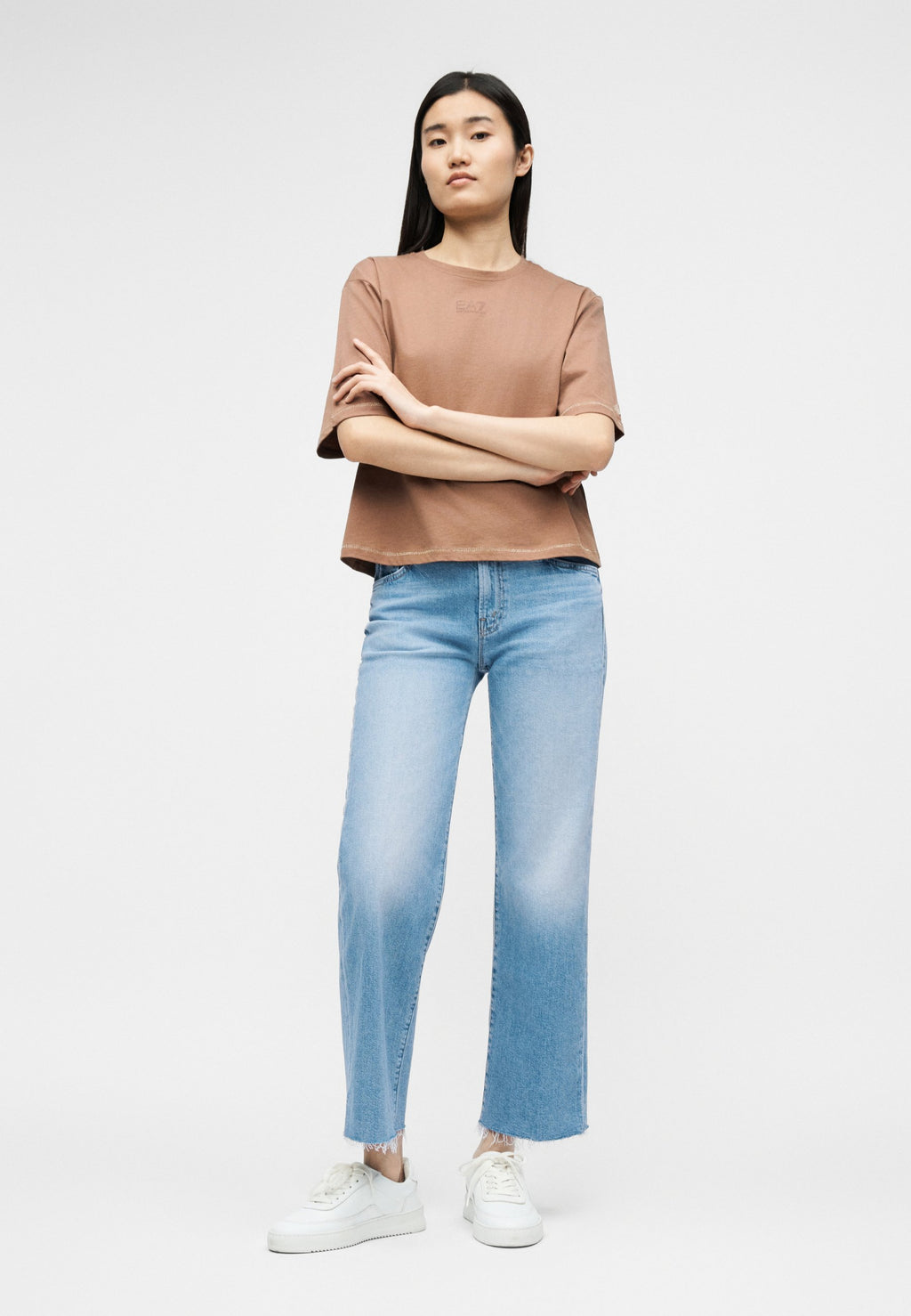 Mother RAMBLER ZIP ANKLE FRAY