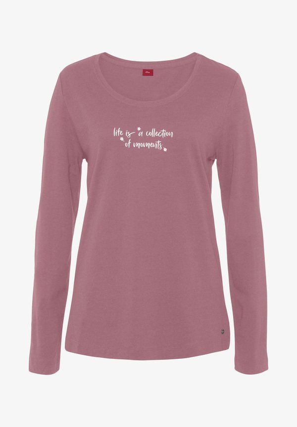 s.Oliver PYJAMAOBERTEIL - Pyjama top - bordeaux
