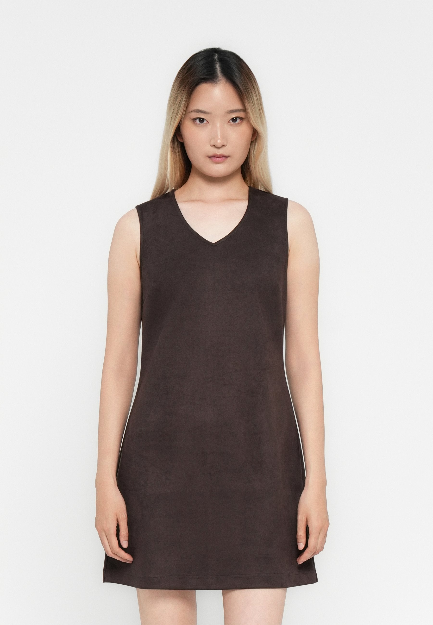 ONLY ONLYLVA LIFE FAUX SUEDE PINNY DRESS