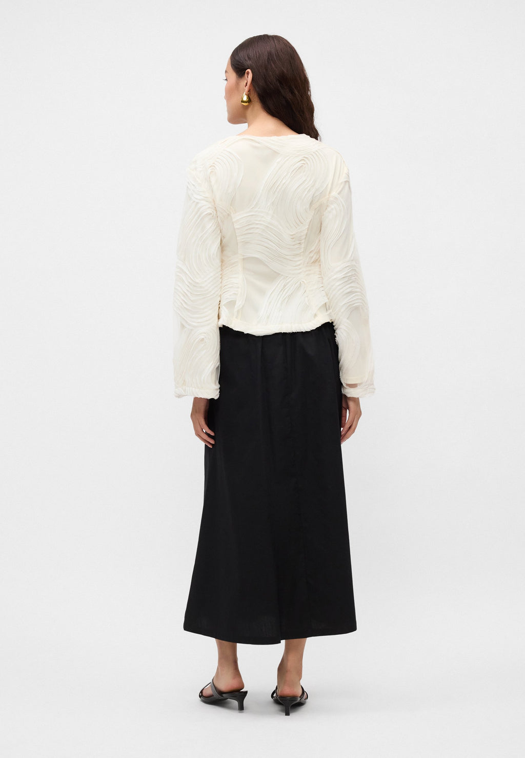 Gina Tricot SHAPED PUFF SLEEVE BLOUSE