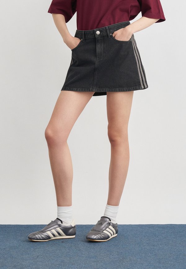 adidas Originals Denim skirt - true black denim