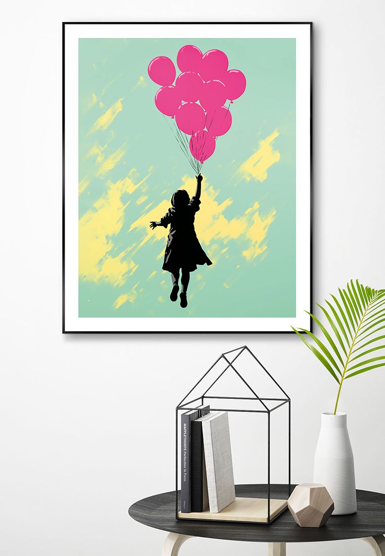 Orange Wallz PINK BALLONS
