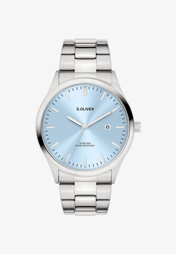 s.Oliver CLASSIC ROUND - Watch - silver-coloured