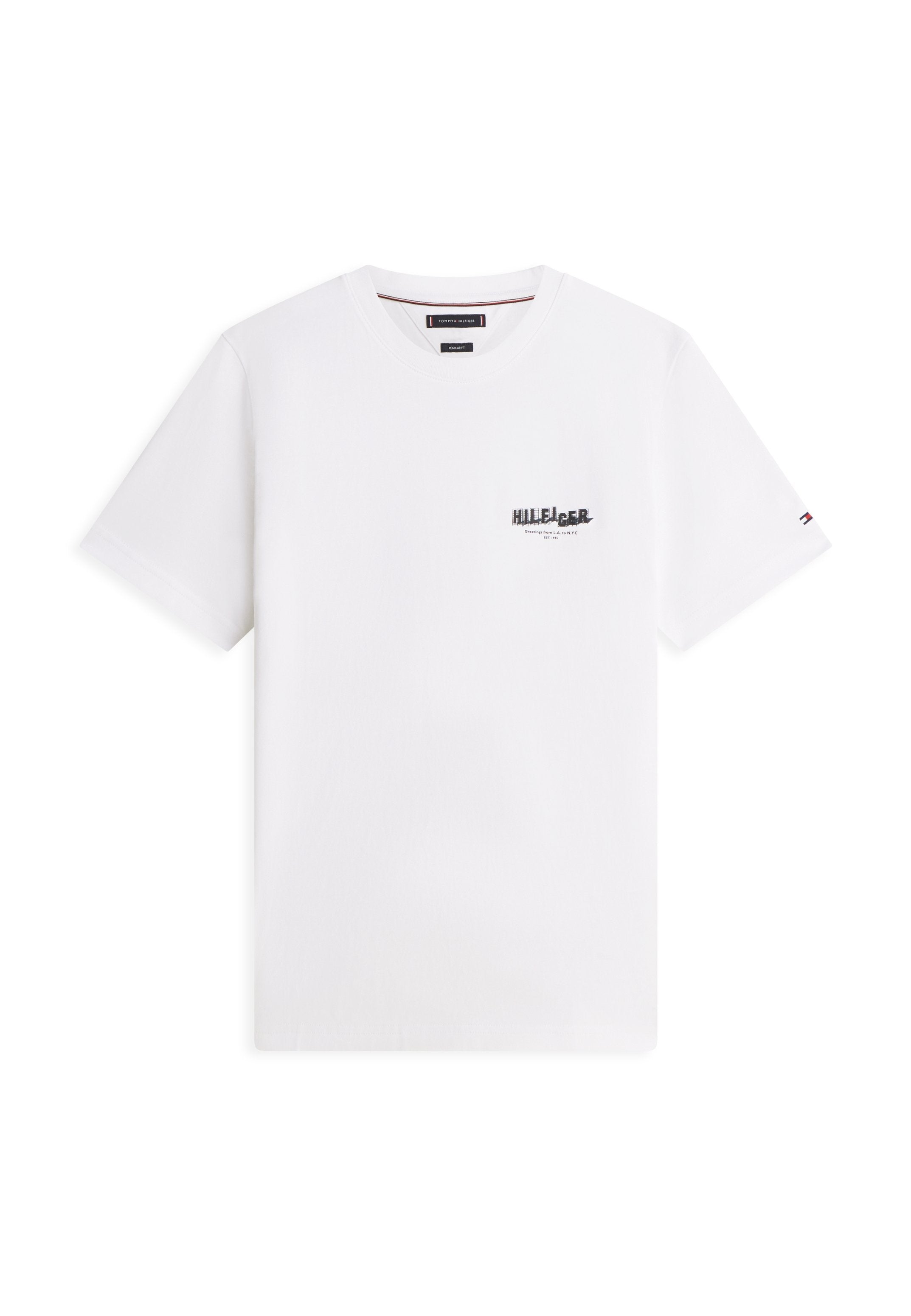 PHOTO PRINT JERSEY CREW NECK T-SHIRT Media 1