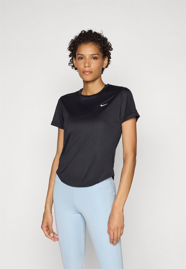 Nike Performance TEMPO - Sports T-shirt - black/reflective silver-coloured