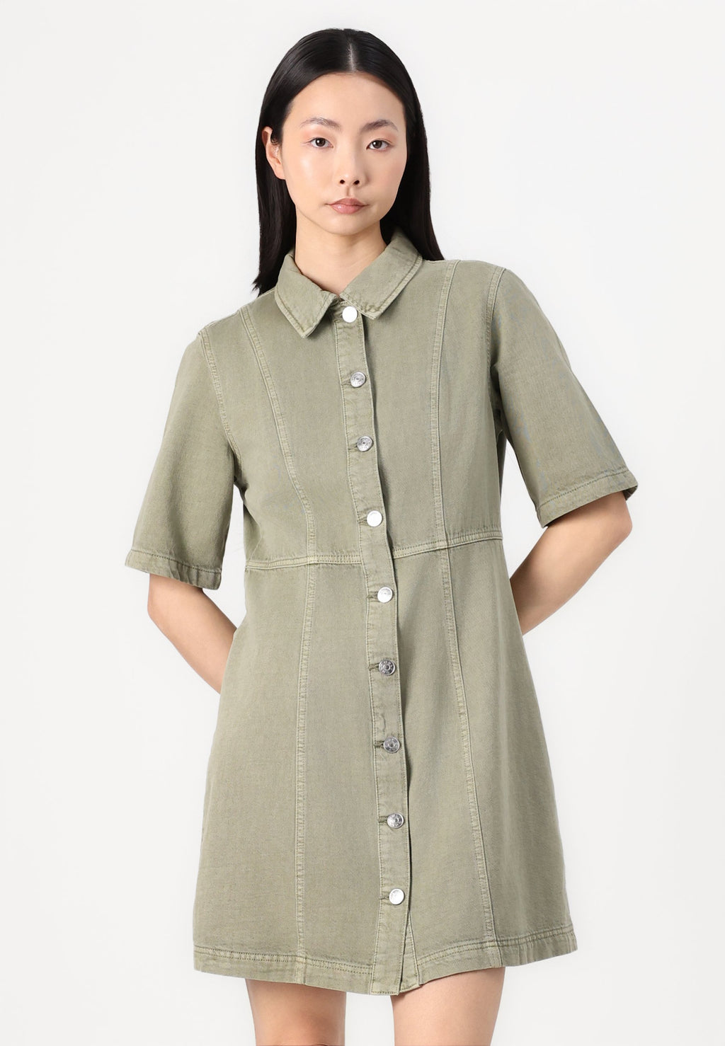 ONLY ONLSILLA SHORT BUTTON DRESS