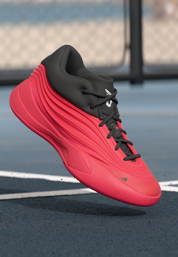 adidas Performance DAME X UNISEX - Basketball shoes - pure ruby/core black/metallic
